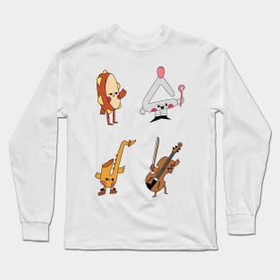 Funny Musical Instrument Art, Music Instrument Long Sleeve T-Shirt